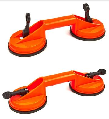 Paar zuignappen met 2 koppen 60 kg beschikbaar voor biedingen