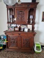 Franse buffetkast. Breedte 150cm, hoogte 230cm diepte 63cm (, Antiek en Kunst, Antiek | Meubels | Kasten, Ophalen