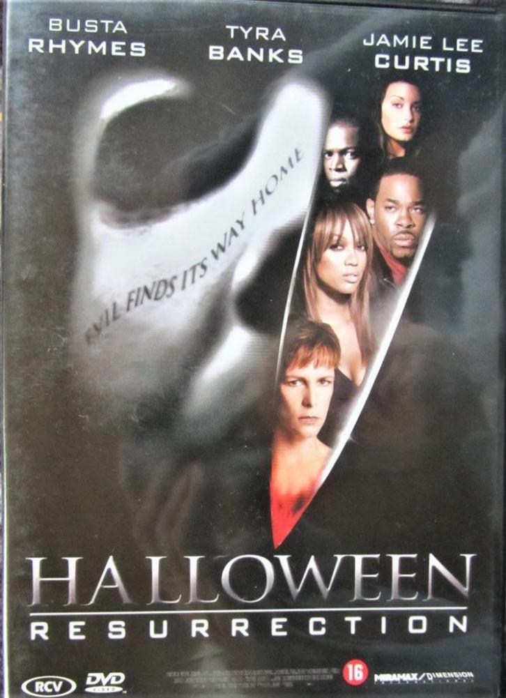 DVD HORROR- HALLOWEEN RESURRECTION, Cd's en Dvd's, Dvd's | Horror, Zo goed als nieuw, Overige genres, Alle leeftijden, Ophalen of Verzenden