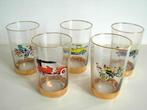 5 Likeurglazen met oldtimers, Antiek en Kunst, Ophalen of Verzenden