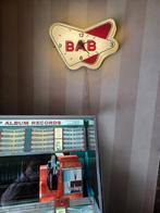 Mooie vintage werkende  BAB reclameklok, Ophalen of Verzenden