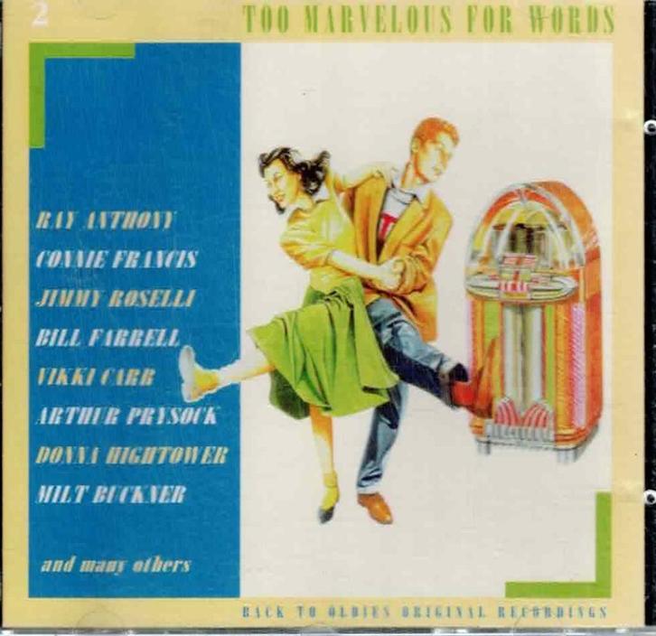 cd   -   Too Marvelous For Words, Cd's en Dvd's, Cd's | Overige Cd's, Ophalen of Verzenden