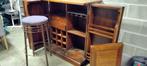 Bar en 3 barkrukken, Huis en Inrichting, Barren, Ophalen, Gebruikt, Inclusief barstoelen