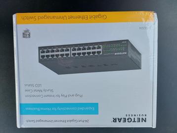 netgear gs324 24-port gigabit ethernet unmanaged switch, Enlèvement, Neuf