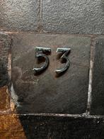 Metalen huisnummerplaten — 3 en 5, Ophalen, Gebruikt