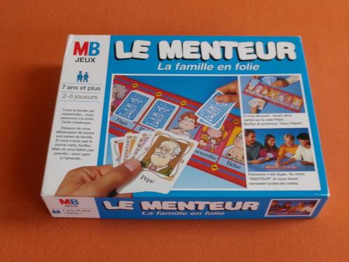 JEU MB : * LE MENTEUR , LA FAMILLE EN FOLIE *, Hobby en Vrije tijd, Gezelschapsspellen | Overige, Zo goed als nieuw, Een of twee spelers