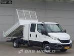 Iveco Daily 35C16 3.0L Kipper met Kist Dubbel Cabine Dubbell, Auto's, Trekhaak, Gebruikt, Euro 6, 4 cilinders
