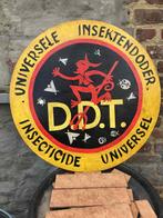 Groot metalen reclamebord DDT, Verzamelen, Ophalen of Verzenden, Reclamebord