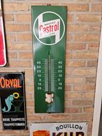 Castrol emaille bord met thermometer, Verzamelen, Ophalen, Gebruikt