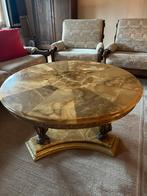 Table basse en marbre et laiton, Maison & Meubles, Tables | Tables de salon, Enlèvement, Utilisé