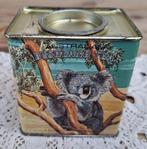 Theeblikje Australië, Kangoeroe, Koala, Rosella, Kookaburra, Verzamelen, Blikken, Ophalen of Verzenden, Gebruikt, Thee, Overige merken