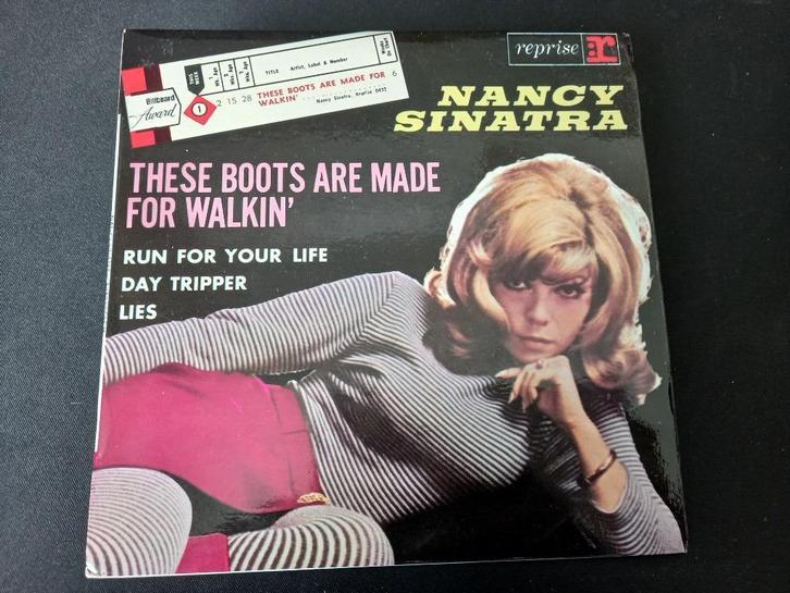 Nancy Sinatra – These Boots Are Made For Walkin''7 Ep = Mint, CD & DVD, Vinyles Singles, Comme neuf, EP, Pop, 7 pouces, Enlèvement ou Envoi