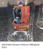 Set van 2 Safir glazen Aalst Carnaval 1999, Verzamelen, Overige merken, Glas of Glazen, Ophalen of Verzenden, Zo goed als nieuw