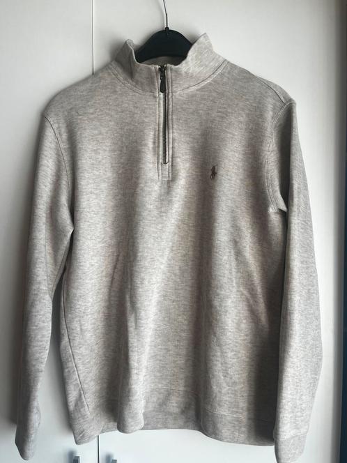Polo Ralph Lauren quarter zip grijs sweatshirt L, Kleding | Heren, Truien en Vesten, Zo goed als nieuw, Maat 52/54 (L), Grijs