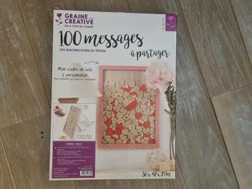 100 houten hartjes om een boodschap op te schrijven beschikbaar voor biedingen