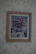 Cadre repro fleurs, Maison & Meubles, Photo ou Poster, Comme neuf, Moins de 50 cm, Moins de 50 cm
