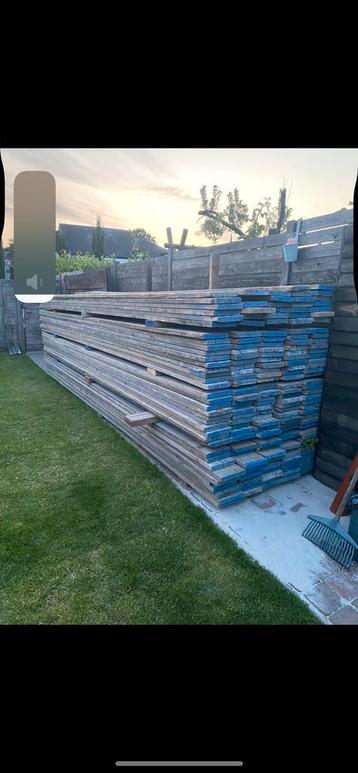 Gebruikt steigerhout,steigerdelen.steigerplanken beschikbaar voor biedingen