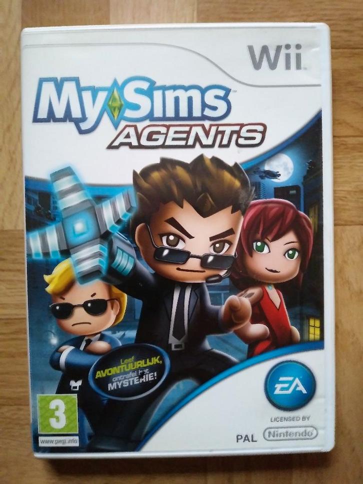 My Sims Agents spel voor Wii of Wii U, Games en Spelcomputers, Games | Nintendo Wii, Gebruikt, Puzzel en Educatief, 1 speler, Vanaf 3 jaar