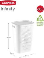 panier à linge | 60 litres | blanc | Nouveau, Neuf, -, Curver, -