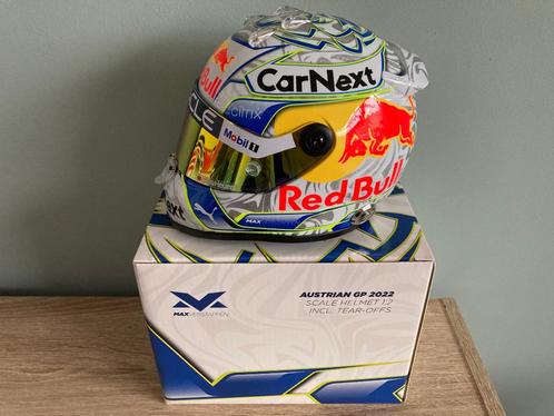 Max Verstappen 1:2 helm Oostenrijk GP 2022 Red Bull Racing, Verzamelen, Automerken, Motoren en Formule 1, Nieuw, Formule 1, Ophalen of Verzenden