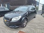 chevrolet aveo 1.2i  66dkm  1ste eig mod011  leder zetels, Voorwielaandrijving, Zwart, Leder, Handgeschakeld