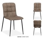 6  Stoelen in nieuwstaat merk Ancona, Huis en Inrichting, Stoelen, Ophalen, Bruin, Nieuw, Metaal