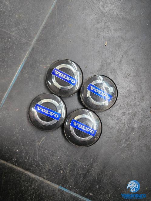 ORIGINELE Volvo naafkap naafdop zwart blauw chroom, Auto diversen, Wieldoppen, Gebruikt, Verzenden