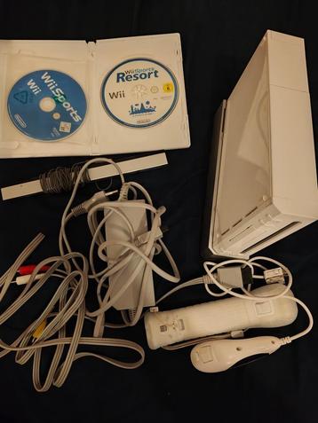 Console Wii blanche + 2 jeux - Voir détails beschikbaar voor biedingen