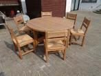 GM MOBLER DANSK PRODUKT TAGE POULSEN VINTAGE STOEL TAFEL, Huis en Inrichting, Complete eetkamers, 4 tot 6 stoelen, Gebruikt, Ophalen