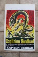 filmaffiche Captain Sindbad 1963 filmposter, Collections, Posters & Affiches, Comme neuf, Cinéma et TV, Enlèvement ou Envoi, Rectangulaire vertical