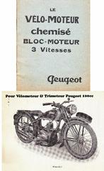 RTM  100 Peugeot & Triporteur 100 Peugeot en Français., Motos, Modes d'emploi & Notices d'utilisation