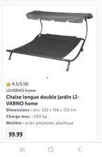 Chaise longue double pour jardin, Ophalen of Verzenden, Nieuw, Metaal