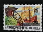 Saint Christopher-Nevis-Anguilla 1970 - piratenschip, Ophalen of Verzenden, Midden-Amerika, Gestempeld