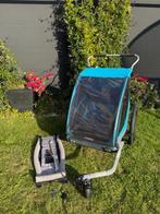 Fietskar Thule Coaster 2 XT Blue + hangmat + 2 koppelingen, Fietsen en Brommers, Ophalen, Gebruikt, Thule