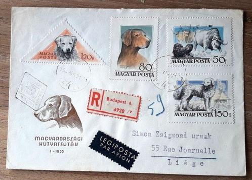 eerstedagafstempeling van Hongarije, Postzegels en Munten, Brieven en Enveloppen | Buitenland, Envelop, Ophalen of Verzenden