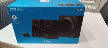 LOGITECH Z333 Multimedia PC Speakerset(originele doos        beschikbaar voor biedingen
