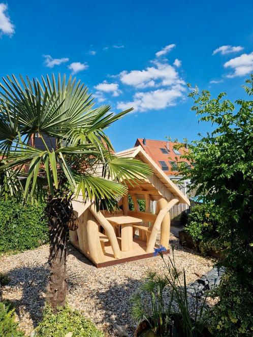 Tuinhuisje Zitje Blokhut Picnic, Tuin en Terras, Tuinbanken, Nieuw, Hout, Verzenden