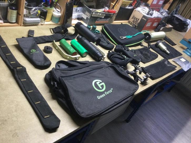 Green Force Spare parts/Collector,s items - Ecocheques, Watersport en Boten, Duiken, Gebruikt, Duiklamp, Ophalen of Verzenden