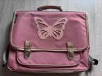 Tweedehands boekentas Caramel & Cie – Vlinder, Ophalen, Aktetas of Boekentas, Roze, 30 tot 40 cm