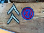 Ecusson us ww2, Verzamelen, Militaria | Tweede Wereldoorlog, Ophalen of Verzenden, Embleem of Badge