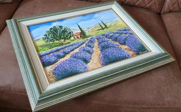 Tableau de peinture - Paysage provençal beschikbaar voor biedingen