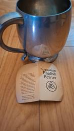 Mug metaal 'Genuine English pewter', Comme neuf, Enlèvement ou Envoi