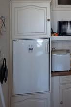 Koelkast Zanussi+diepvriesvak, onder- of inbouw, deur L of R, Elektronische apparatuur, Vriezers en Diepvrieskisten, Ophalen, Inbouw