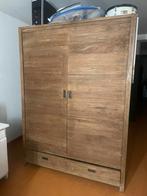 Grote nieuwe kleerkast in teakhout, Ophalen, Zo goed als nieuw, Teakhout