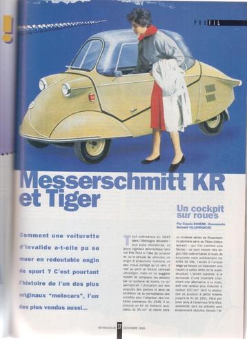 Messerschmitt KR & Tiger karren, microcars, kleinwagen co. beschikbaar voor biedingen