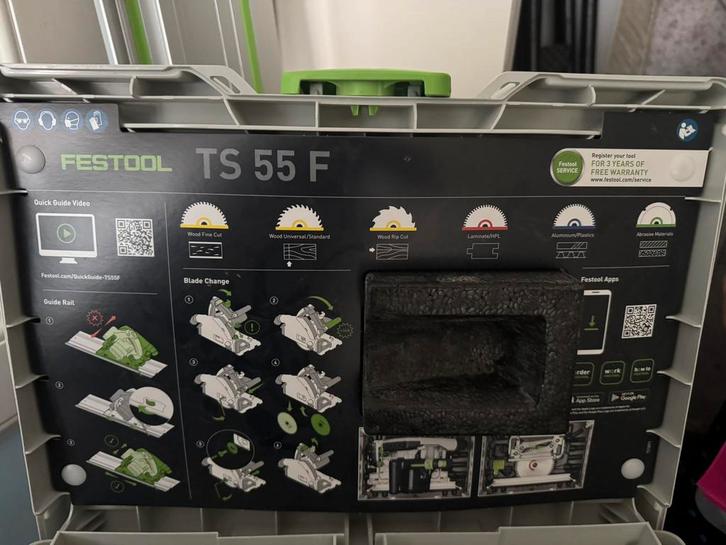 Festool - TS 55 FQ-PLUS - scie plongeante, Bricolage & Construction, Outillage | Scies mécaniques, Comme neuf, Scie plongeante