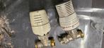 Lot de vannes thermostatiques et radiateurs, Bricolage & Construction, Chauffage & Radiateurs, Thermostat, Enlèvement, Utilisé