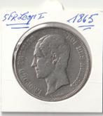 BELGIE 5 FR LEOPOLD 1-1865, Enlèvement ou Envoi, Argent