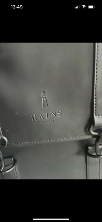 Rains rugzak, Handtassen en Accessoires, Tassen | Rugtassen, Ophalen of Verzenden, Zo goed als nieuw, Overige merken