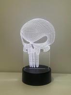 Nachtlamp 3D skull The Punisher marvel, Ophalen of Verzenden, Nieuw, Kunststof, Minder dan 50 cm